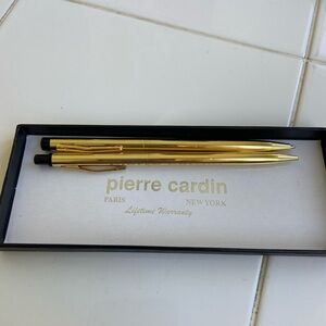 Pierre Cardin Gold and Black Writing Set